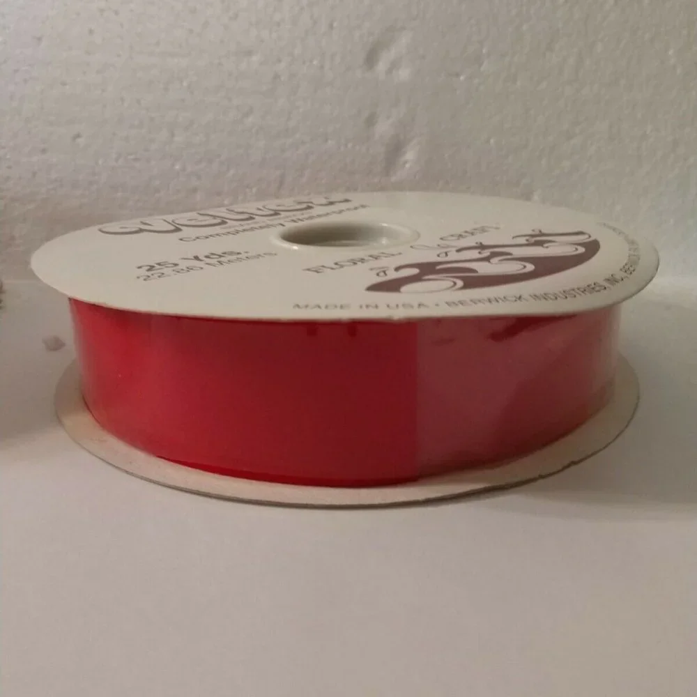 📌SALE $6.📌🆕 Veltex Red Craft Ribbon by Berwick 1 7/16